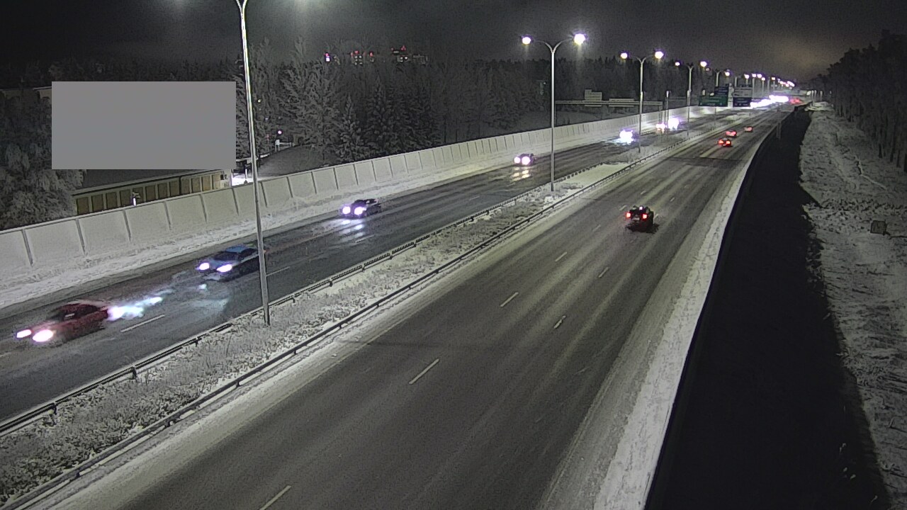 Weather Camera Image Väg 4 Uleåborg, Intiö, Oulu, Pohjois-Pohjanmaa