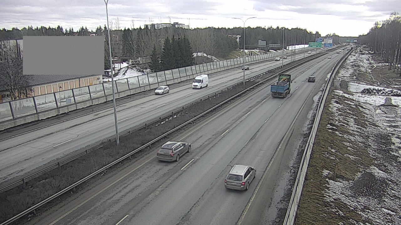 Weather Camera Image Väg 4 Uleåborg, Intiö, Oulu, Pohjois-Pohjanmaa