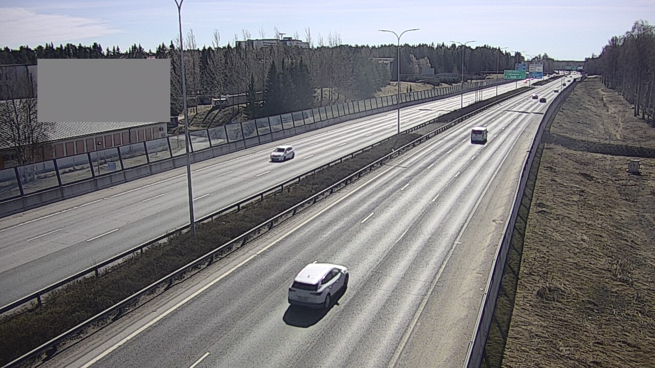 Weather Camera Image Väg 4 Uleåborg, Intiö, Oulu, Pohjois-Pohjanmaa