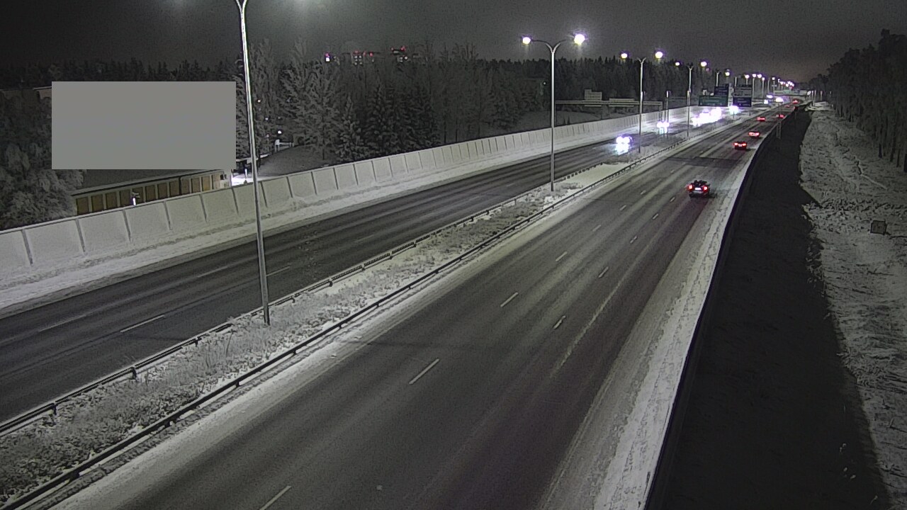 Weather Camera Image Väg 4 Uleåborg, Intiö, Oulu, Pohjois-Pohjanmaa