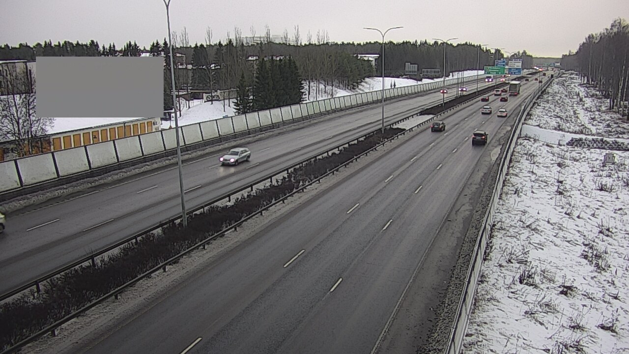 Weather Camera Image Väg 4 Uleåborg, Intiö, Oulu, Pohjois-Pohjanmaa