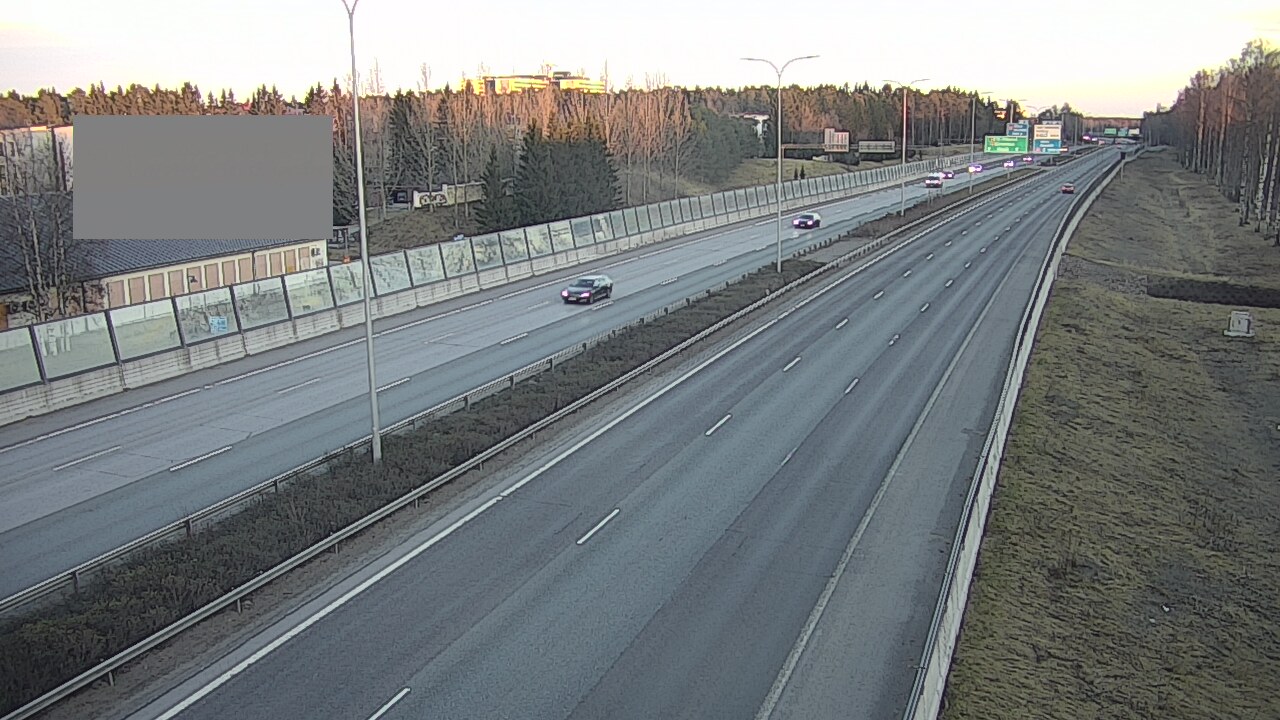Weather Camera Image Väg 4 Uleåborg, Intiö, Oulu, Pohjois-Pohjanmaa