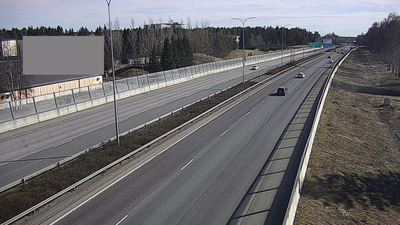 Weather Camera Image Väg 4 Uleåborg, Intiö, Oulu, Pohjois-Pohjanmaa