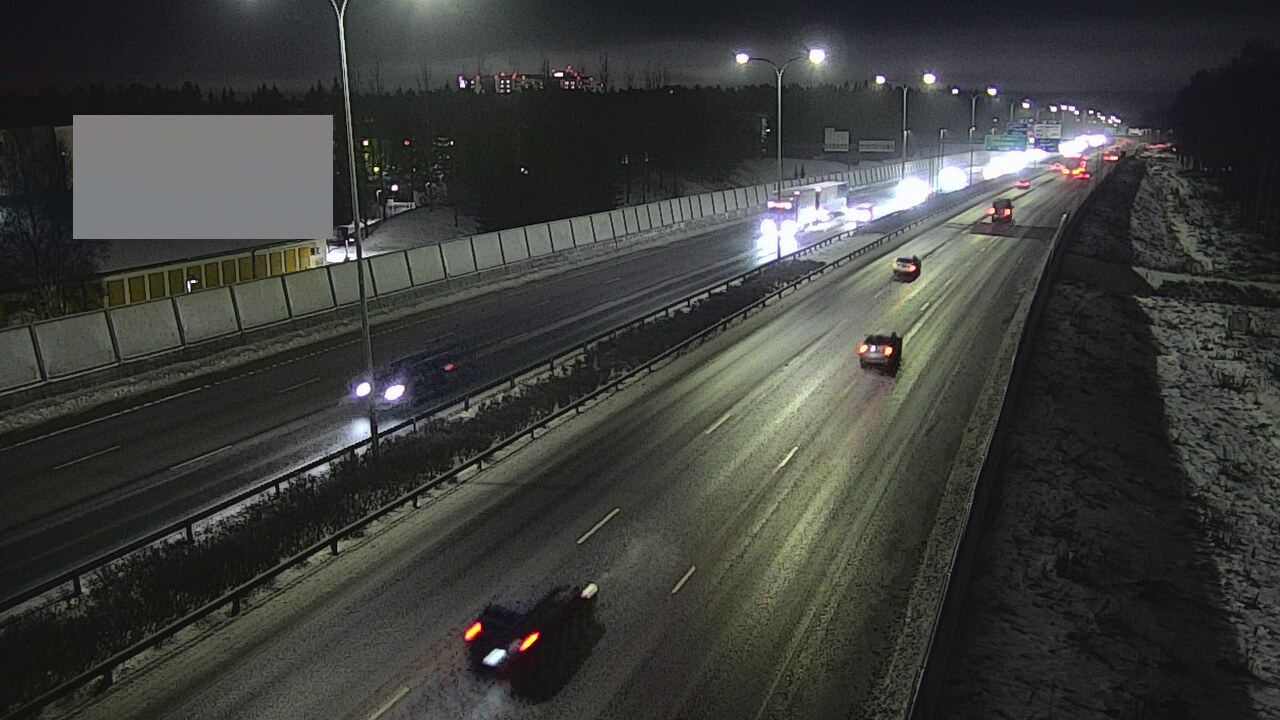 Weather Camera Image Väg 4 Uleåborg, Intiö, Oulu, Pohjois-Pohjanmaa