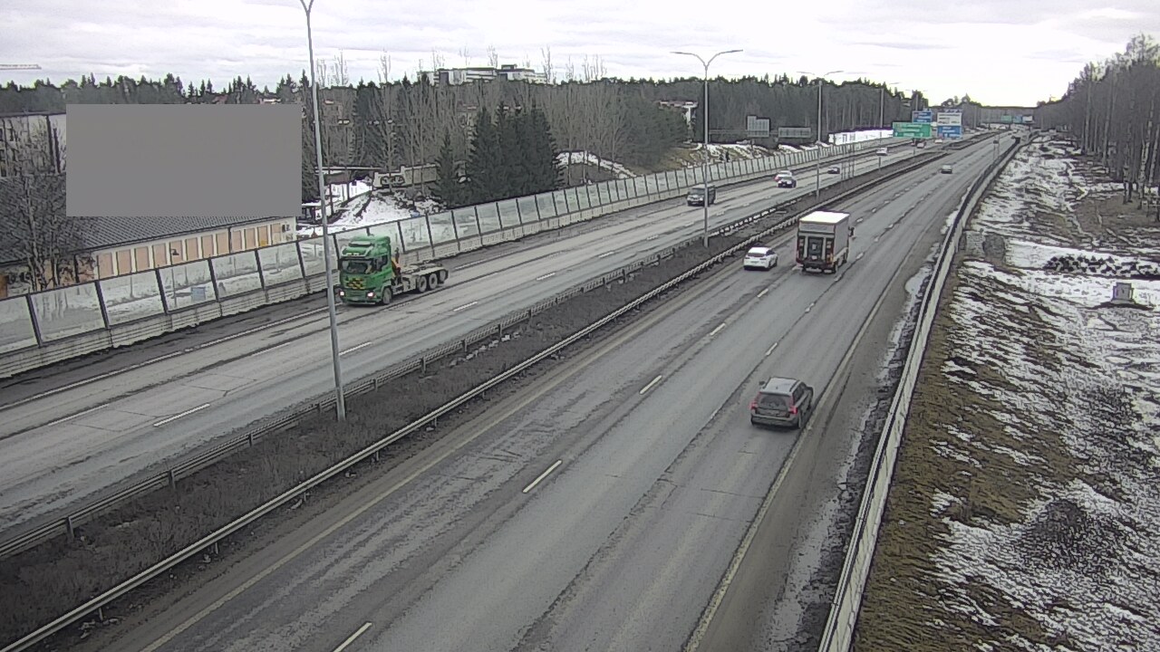 Weather Camera Image Väg 4 Uleåborg, Intiö, Oulu, Pohjois-Pohjanmaa