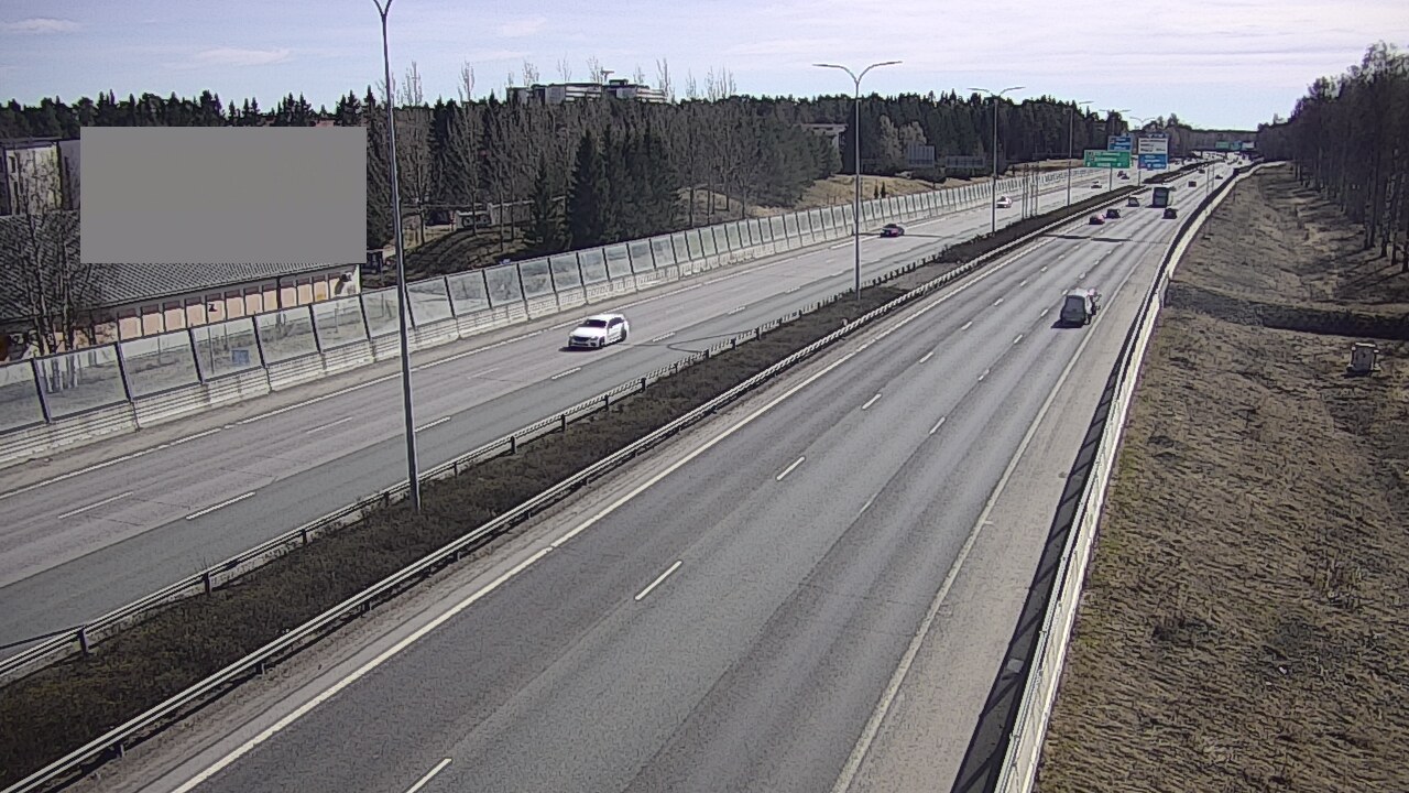 Weather Camera Image Väg 4 Uleåborg, Intiö, Oulu, Pohjois-Pohjanmaa