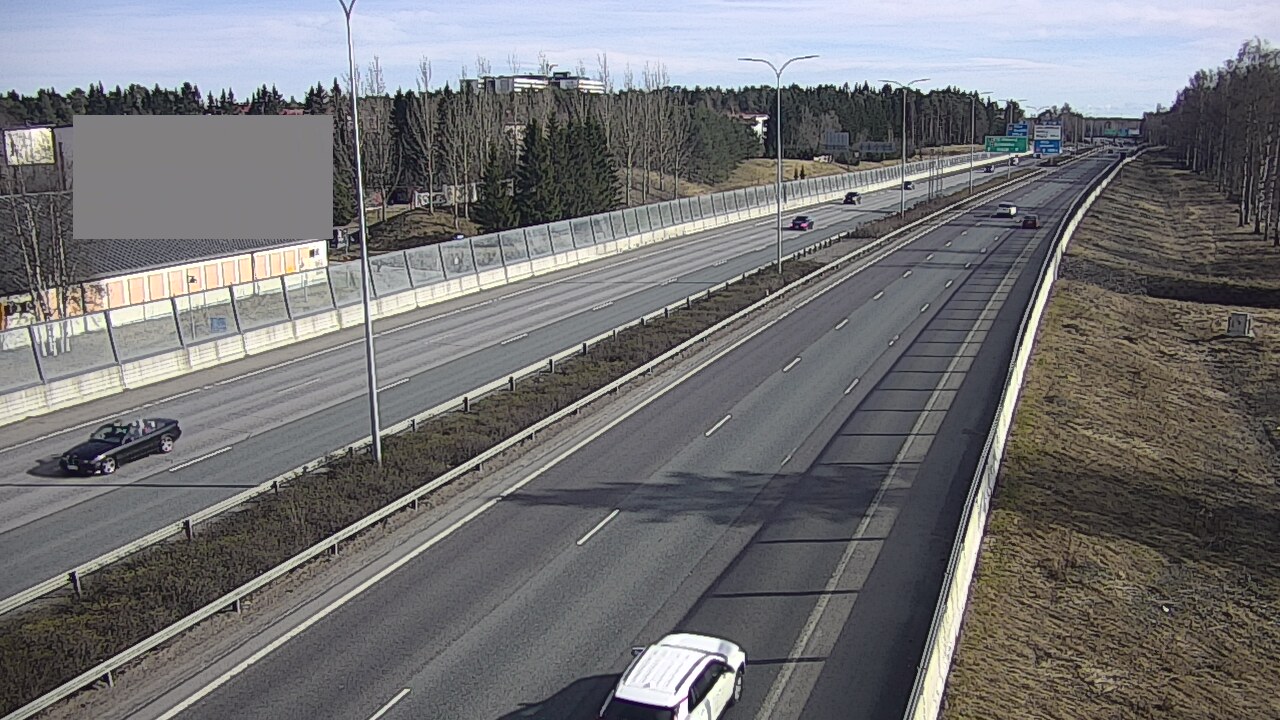 Weather Camera Image Väg 4 Uleåborg, Intiö, Oulu, Pohjois-Pohjanmaa