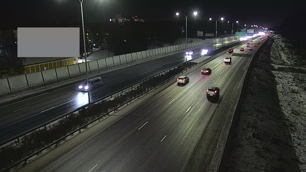 Weather Camera Image Väg 4 Uleåborg, Intiö, Oulu, Pohjois-Pohjanmaa