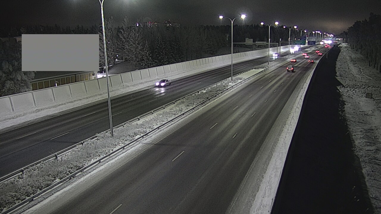 Weather Camera Image Väg 4 Uleåborg, Intiö, Oulu, Pohjois-Pohjanmaa