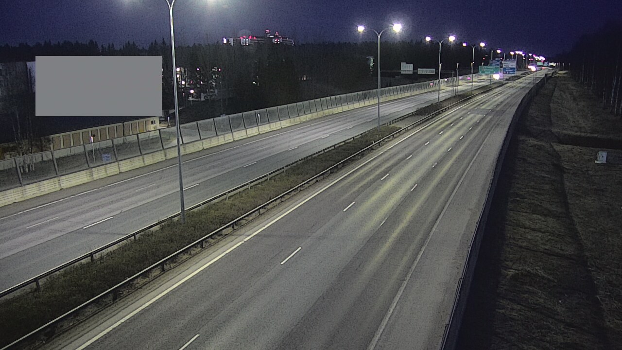 Weather Camera Image Väg 4 Uleåborg, Intiö, Oulu, Pohjois-Pohjanmaa