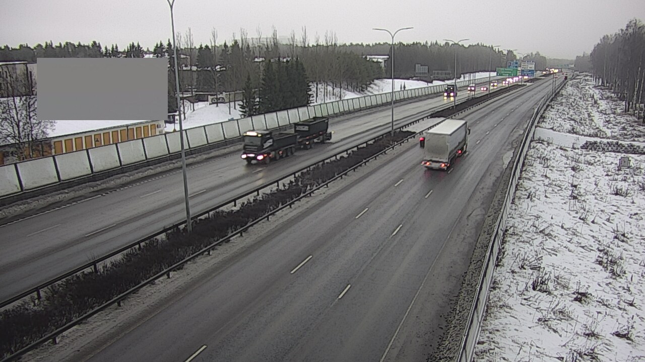 Weather Camera Image Väg 4 Uleåborg, Intiö, Oulu, Pohjois-Pohjanmaa