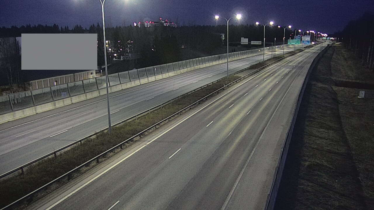 Weather Camera Image Väg 4 Uleåborg, Intiö, Oulu, Pohjois-Pohjanmaa