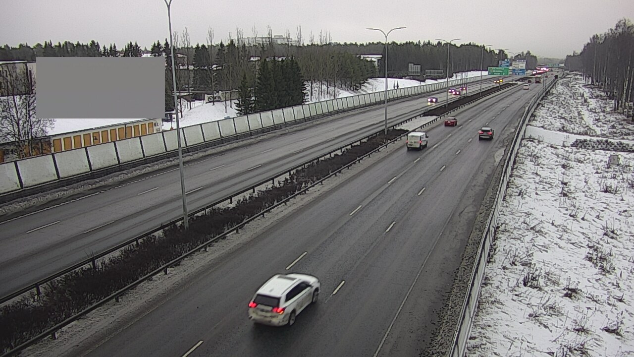 Weather Camera Image Väg 4 Uleåborg, Intiö, Oulu, Pohjois-Pohjanmaa