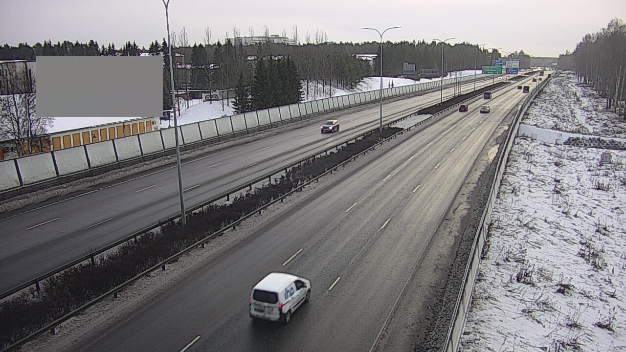 Weather Camera Image Väg 4 Uleåborg, Intiö, Oulu, Pohjois-Pohjanmaa