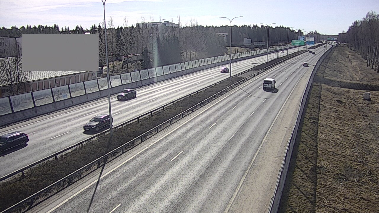 Weather Camera Image Väg 4 Uleåborg, Intiö, Oulu, Pohjois-Pohjanmaa
