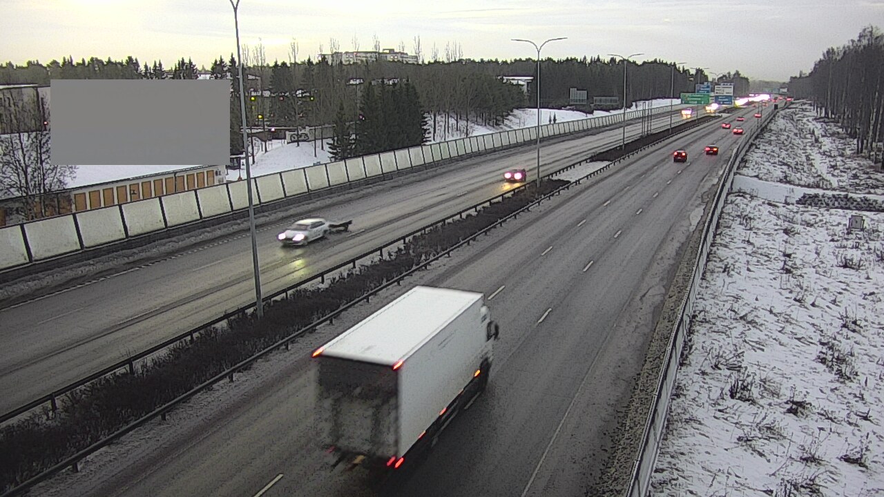 Weather Camera Image Väg 4 Uleåborg, Intiö, Oulu, Pohjois-Pohjanmaa