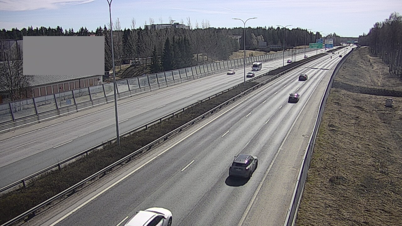 Weather Camera Image Väg 4 Uleåborg, Intiö, Oulu, Pohjois-Pohjanmaa