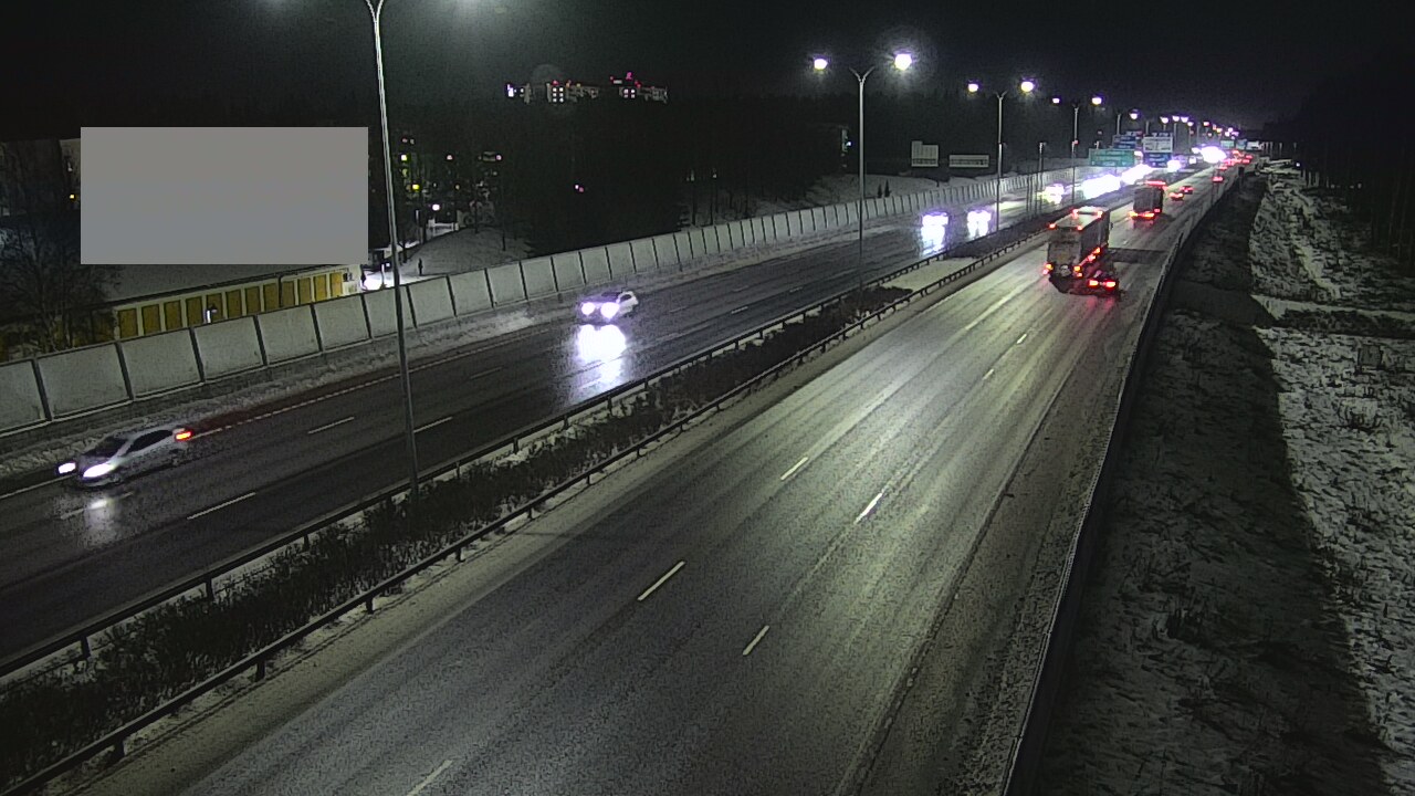 Weather Camera Image Väg 4 Uleåborg, Intiö, Oulu, Pohjois-Pohjanmaa