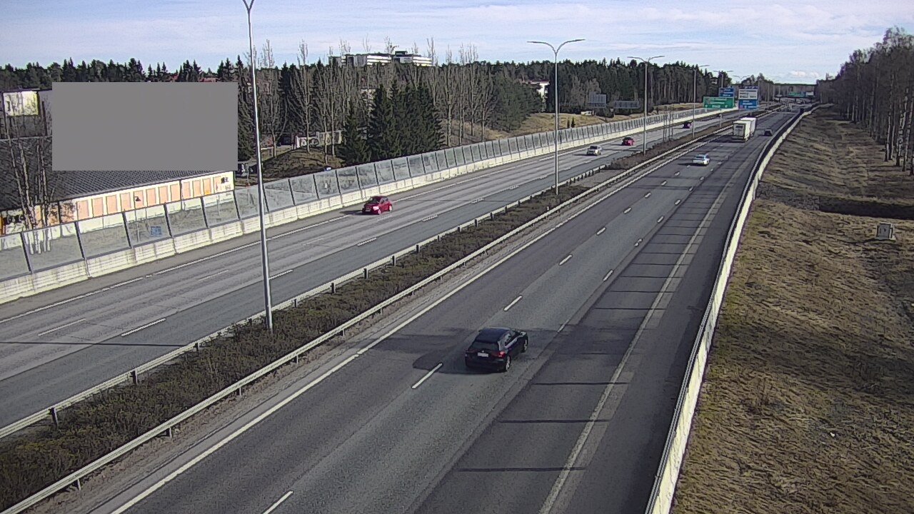 Weather Camera Image Väg 4 Uleåborg, Intiö, Oulu, Pohjois-Pohjanmaa