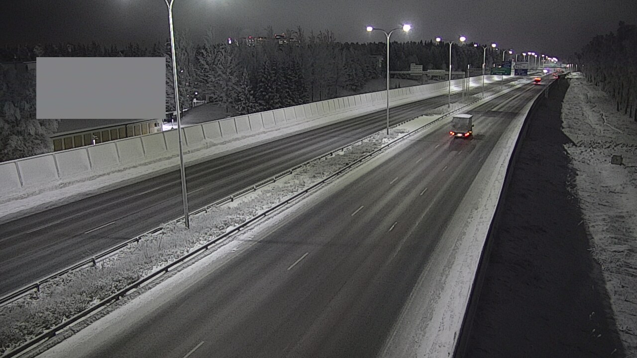 Weather Camera Image Väg 4 Uleåborg, Intiö, Oulu, Pohjois-Pohjanmaa