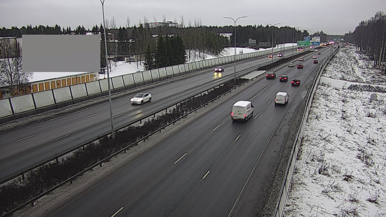 Weather Camera Image Väg 4 Uleåborg, Intiö, Oulu, Pohjois-Pohjanmaa