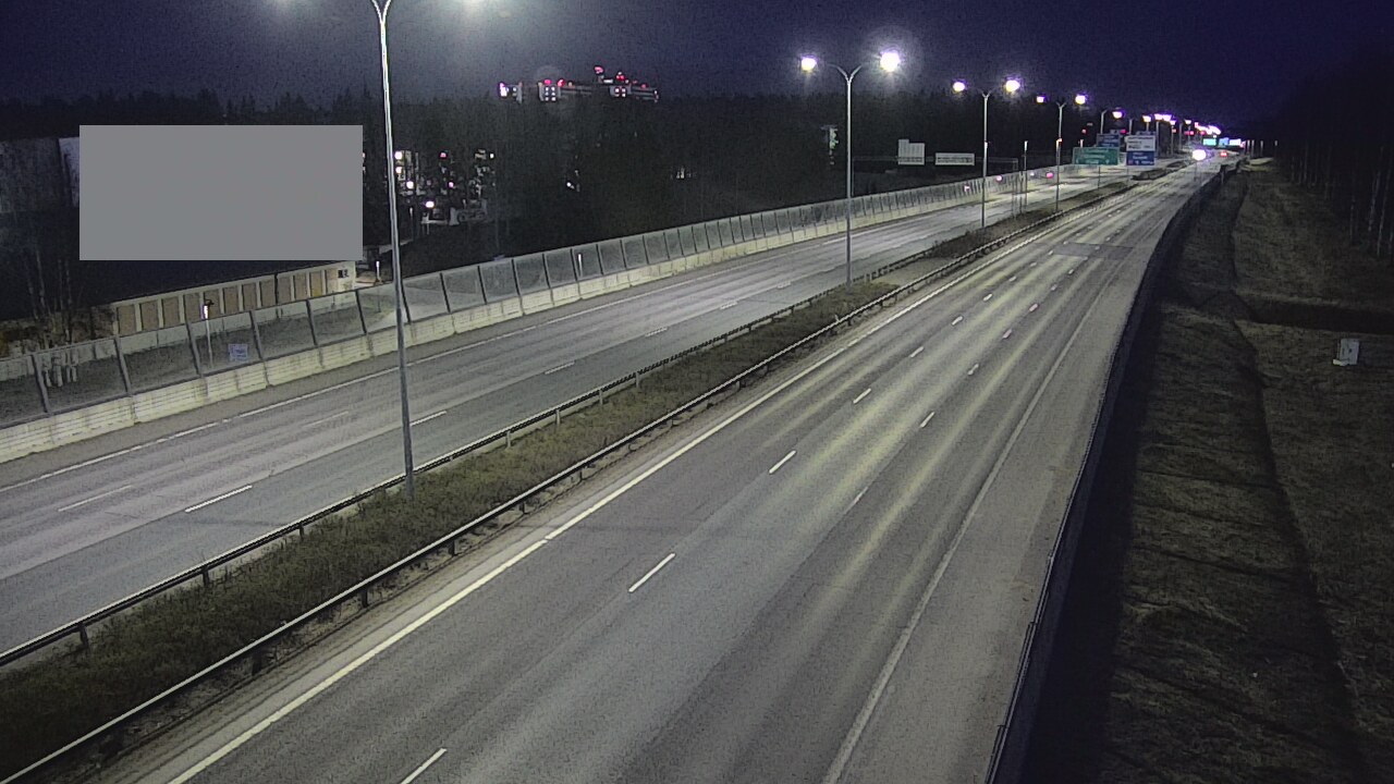 Weather Camera Image Väg 4 Uleåborg, Intiö, Oulu, Pohjois-Pohjanmaa