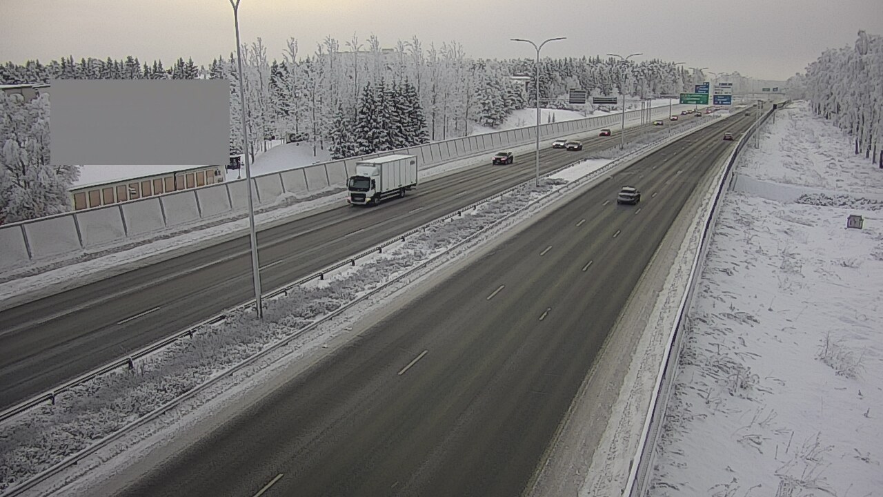 Weather Camera Image Väg 4 Uleåborg, Intiö, Oulu, Pohjois-Pohjanmaa