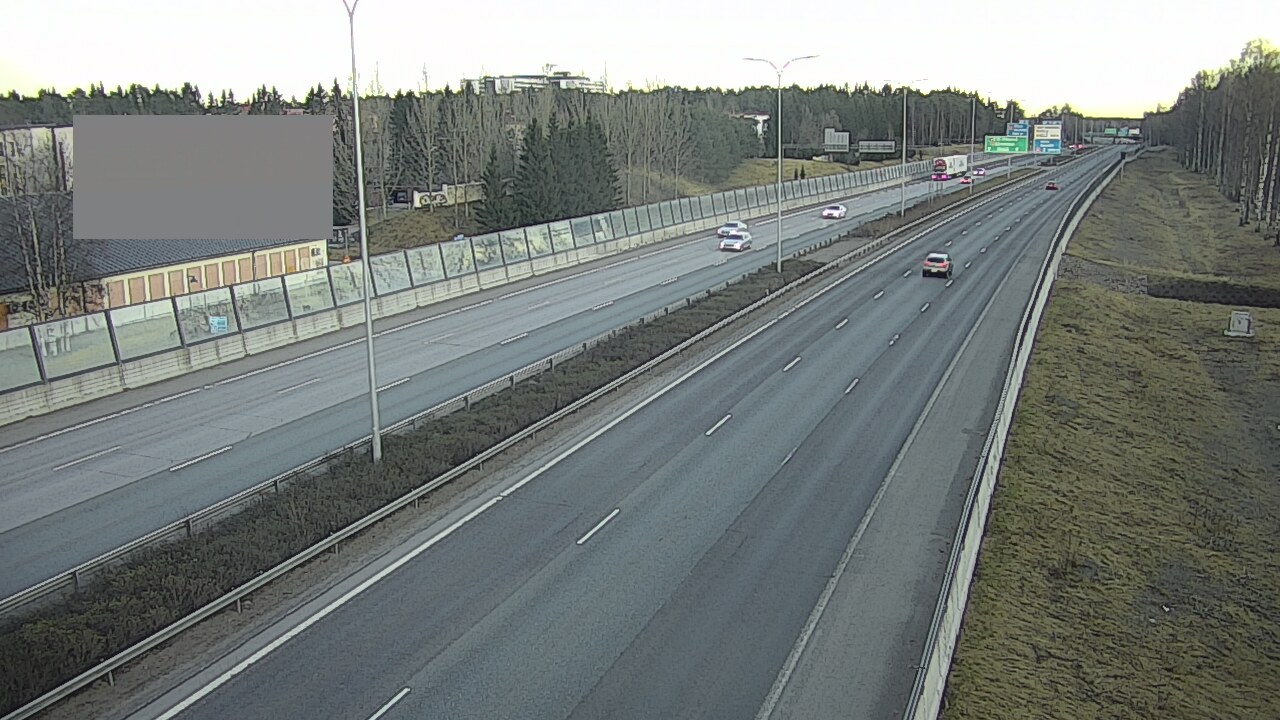 Weather Camera Image Väg 4 Uleåborg, Intiö, Oulu, Pohjois-Pohjanmaa
