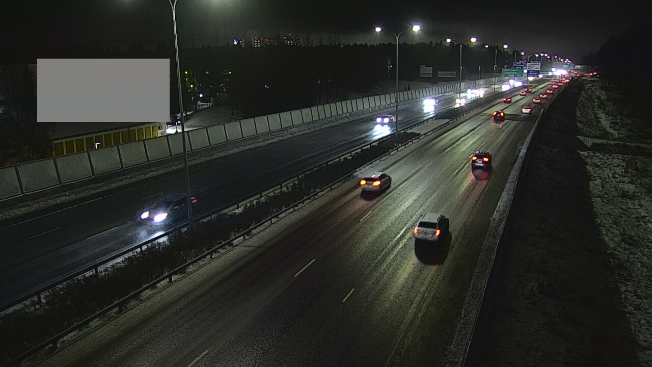 Weather Camera Image Väg 4 Uleåborg, Intiö, Oulu, Pohjois-Pohjanmaa