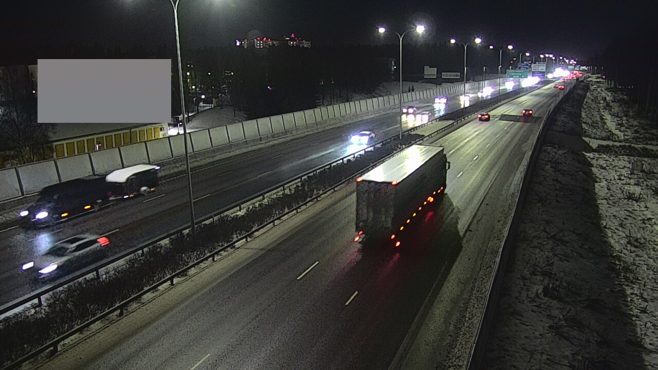 Weather Camera Image Väg 4 Uleåborg, Intiö, Oulu, Pohjois-Pohjanmaa