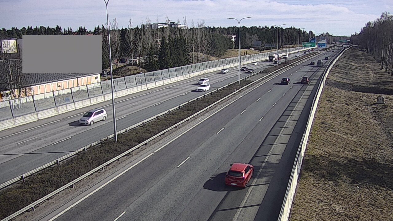 Weather Camera Image Väg 4 Uleåborg, Intiö, Oulu, Pohjois-Pohjanmaa