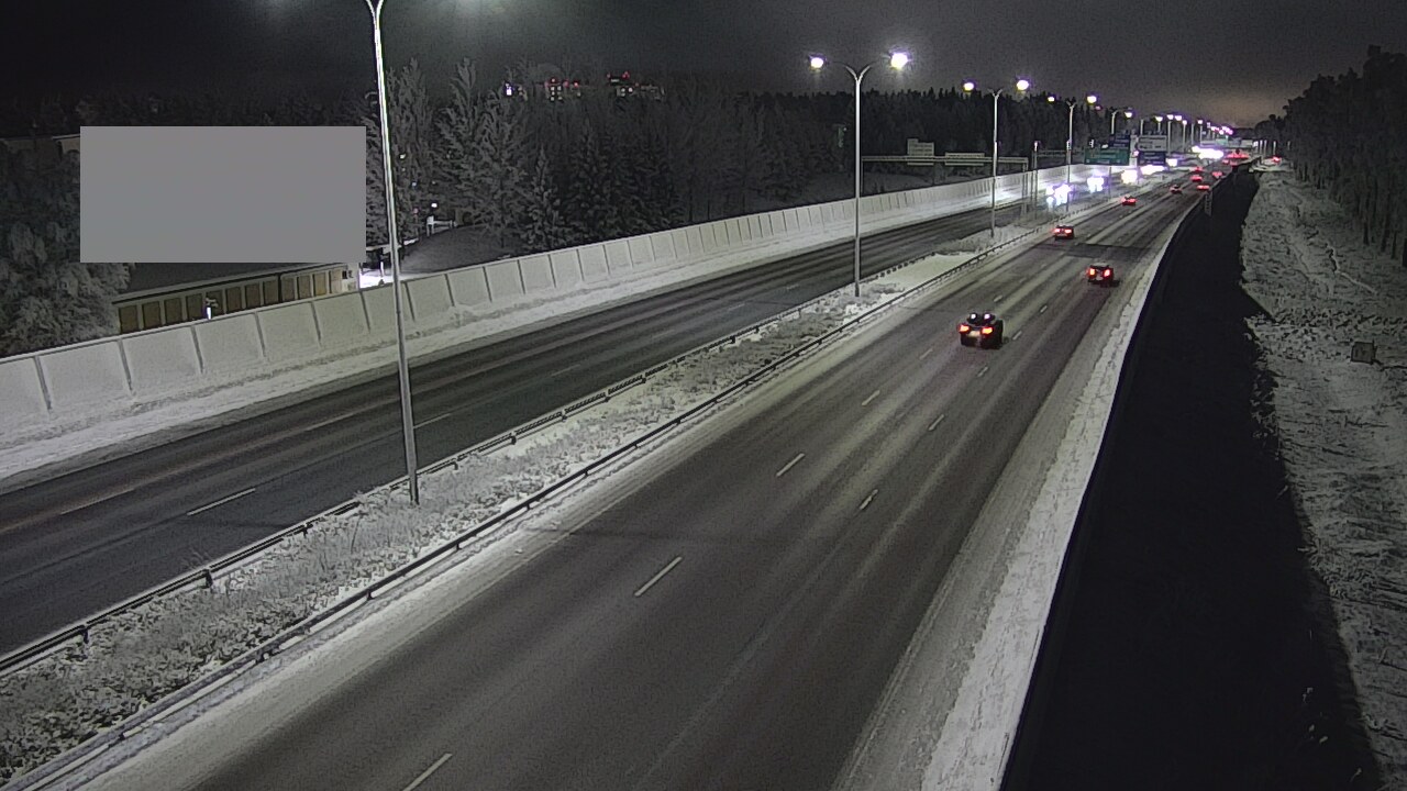 Weather Camera Image Väg 4 Uleåborg, Intiö, Oulu, Pohjois-Pohjanmaa