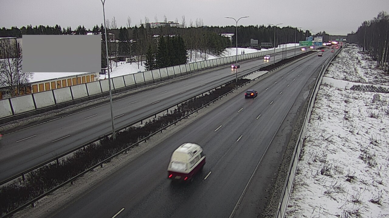 Weather Camera Image Väg 4 Uleåborg, Intiö, Oulu, Pohjois-Pohjanmaa