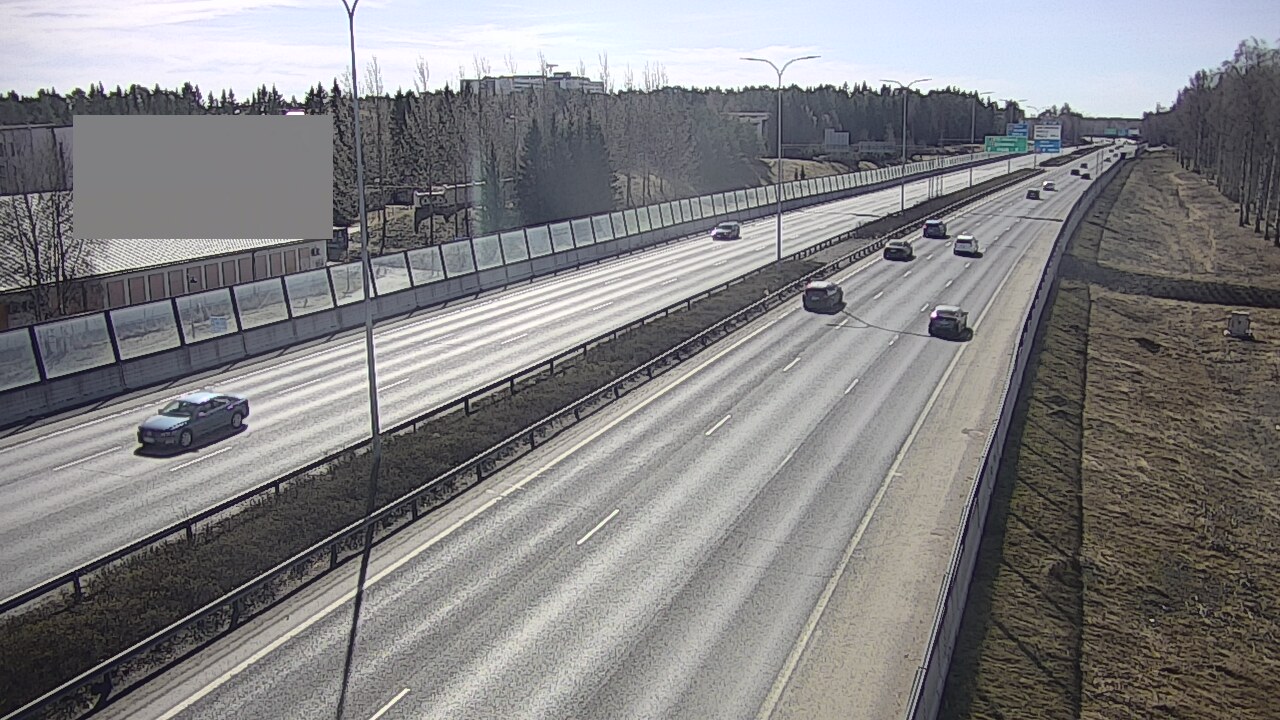 Weather Camera Image Väg 4 Uleåborg, Intiö, Oulu, Pohjois-Pohjanmaa