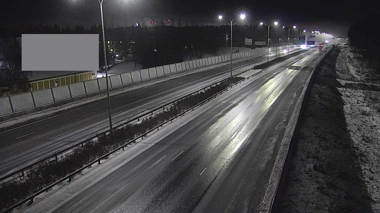 Weather Camera Image Väg 4 Uleåborg, Intiö, Oulu, Pohjois-Pohjanmaa