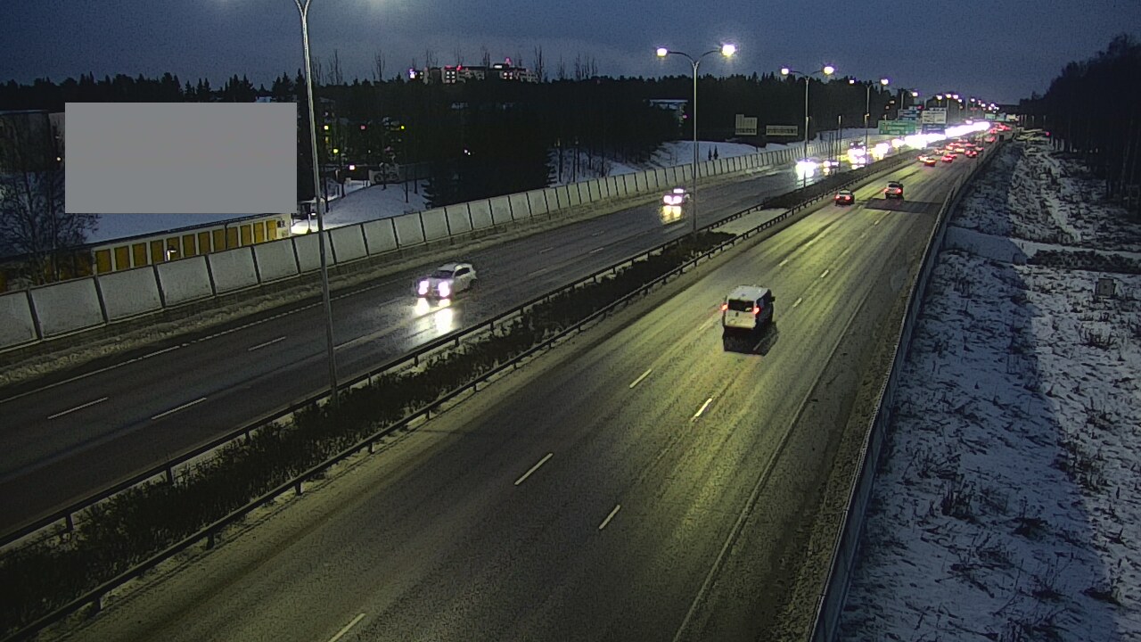 Weather Camera Image Väg 4 Uleåborg, Intiö, Oulu, Pohjois-Pohjanmaa