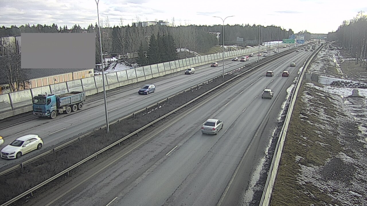 Weather Camera Image Väg 4 Uleåborg, Intiö, Oulu, Pohjois-Pohjanmaa