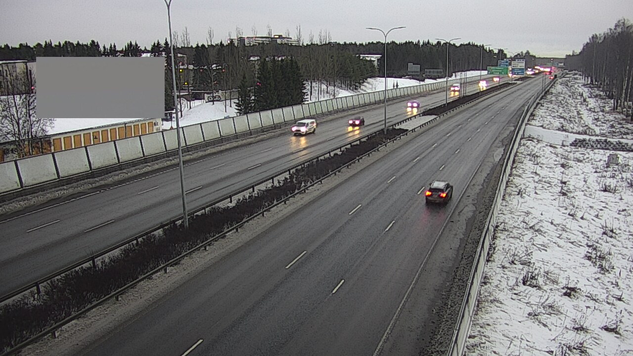 Weather Camera Image Väg 4 Uleåborg, Intiö, Oulu, Pohjois-Pohjanmaa