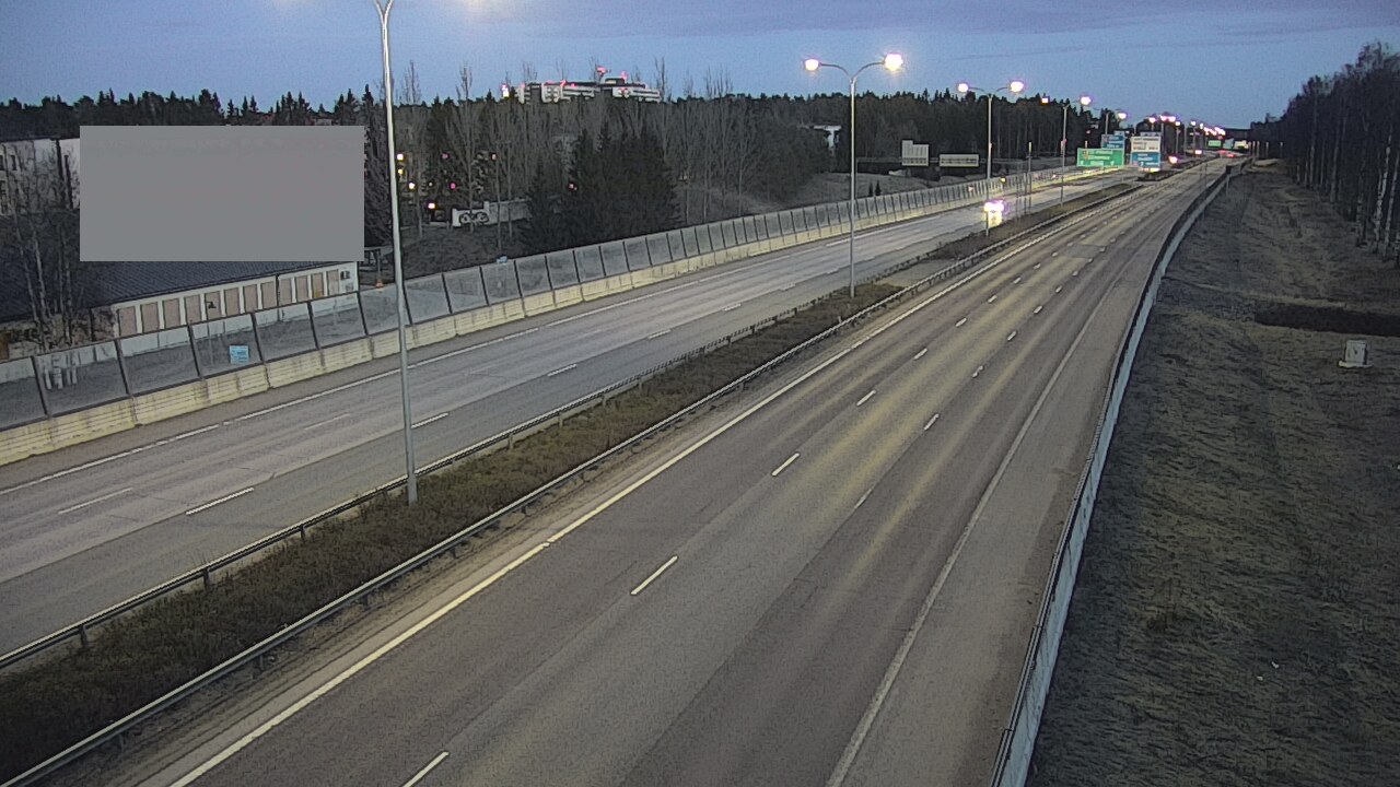 Weather Camera Image Väg 4 Uleåborg, Intiö, Oulu, Pohjois-Pohjanmaa