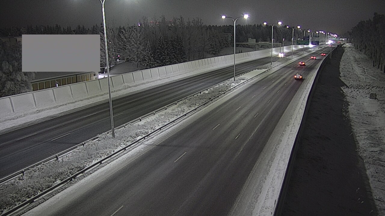 Weather Camera Image Väg 4 Uleåborg, Intiö, Oulu, Pohjois-Pohjanmaa