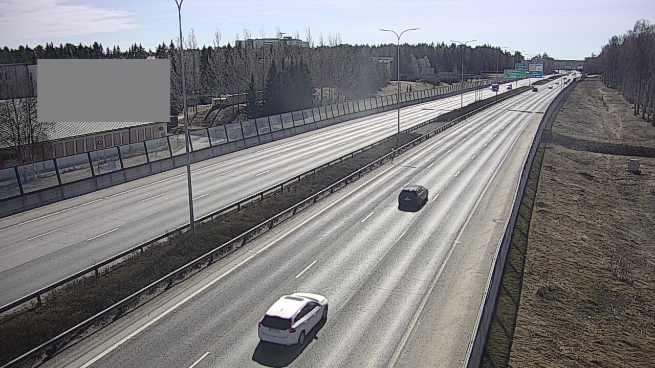 Weather Camera Image Väg 4 Uleåborg, Intiö, Oulu, Pohjois-Pohjanmaa