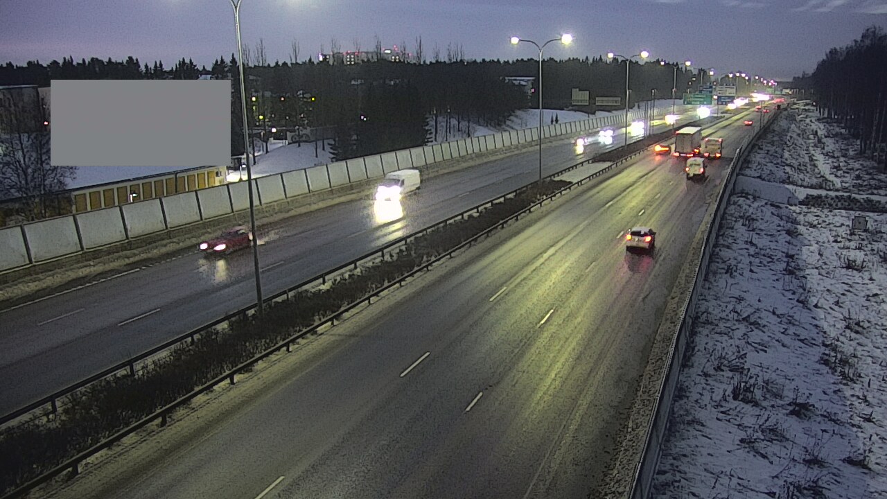 Weather Camera Image Väg 4 Uleåborg, Intiö, Oulu, Pohjois-Pohjanmaa