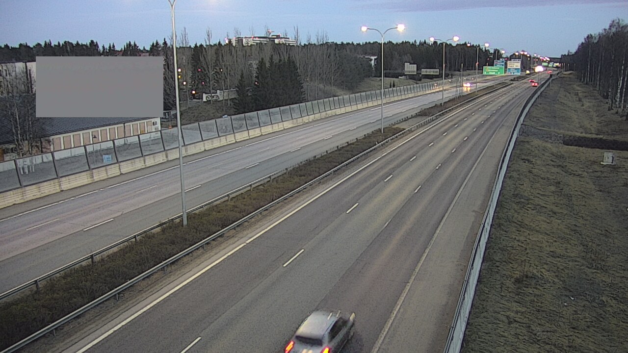 Weather Camera Image Väg 4 Uleåborg, Intiö, Oulu, Pohjois-Pohjanmaa