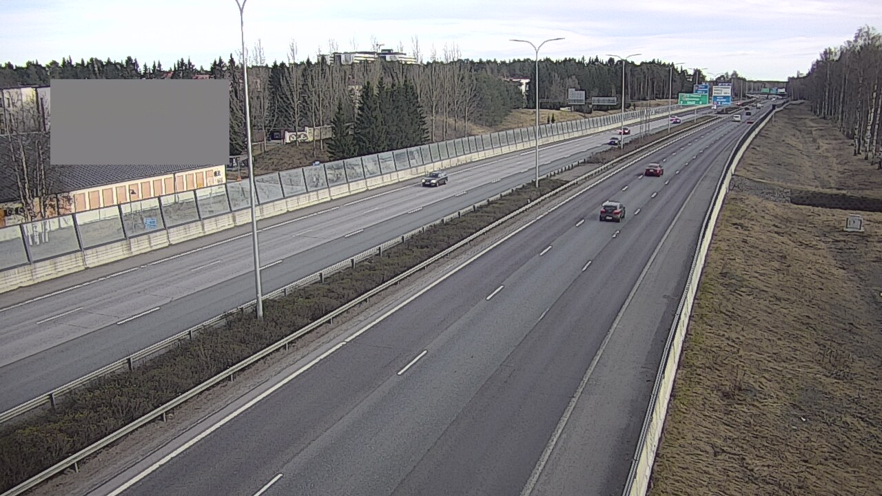 Weather Camera Image Väg 4 Uleåborg, Intiö, Oulu, Pohjois-Pohjanmaa