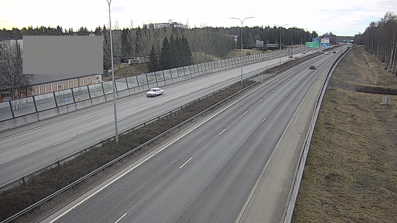 Weather Camera Image Väg 4 Uleåborg, Intiö, Oulu, Pohjois-Pohjanmaa