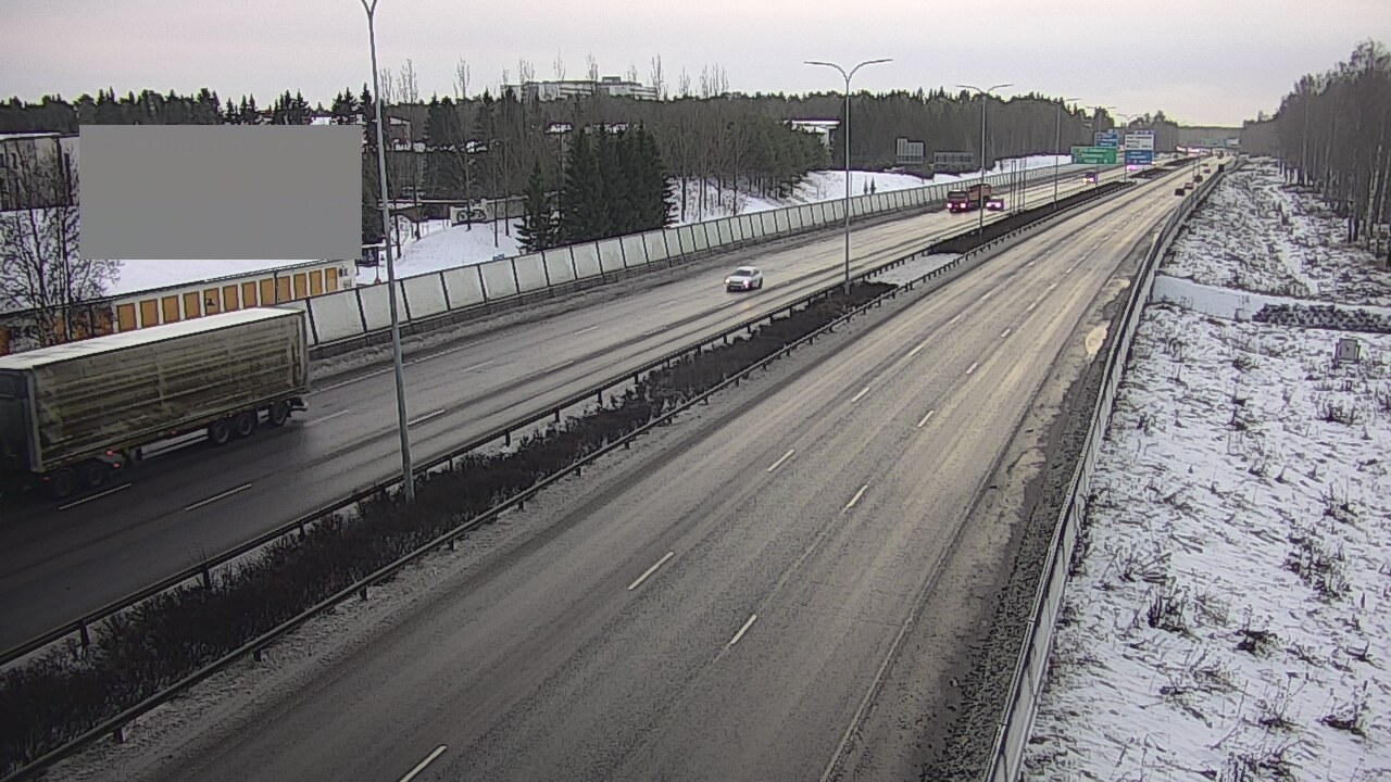 Weather Camera Image Väg 4 Uleåborg, Intiö, Oulu, Pohjois-Pohjanmaa