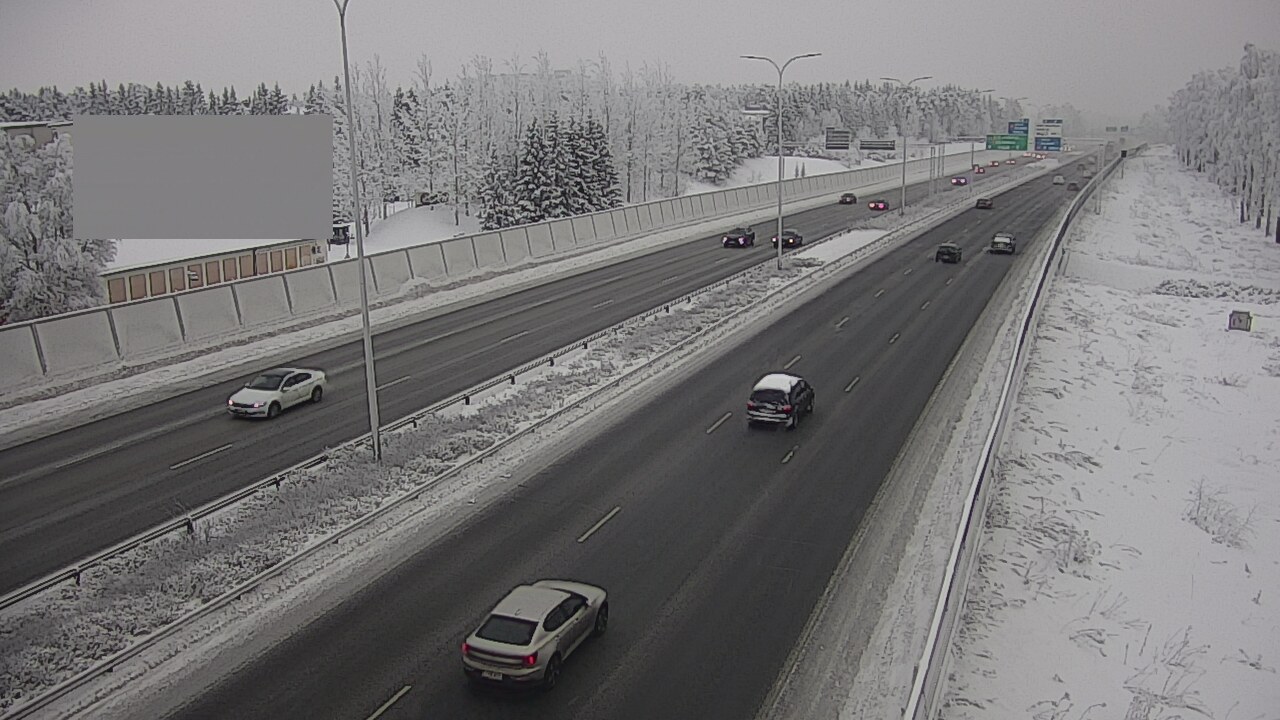 Weather Camera Image Väg 4 Uleåborg, Intiö, Oulu, Pohjois-Pohjanmaa