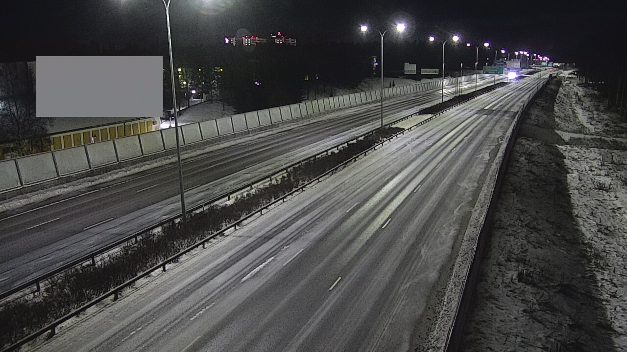 Weather Camera Image Väg 4 Uleåborg, Intiö, Oulu, Pohjois-Pohjanmaa