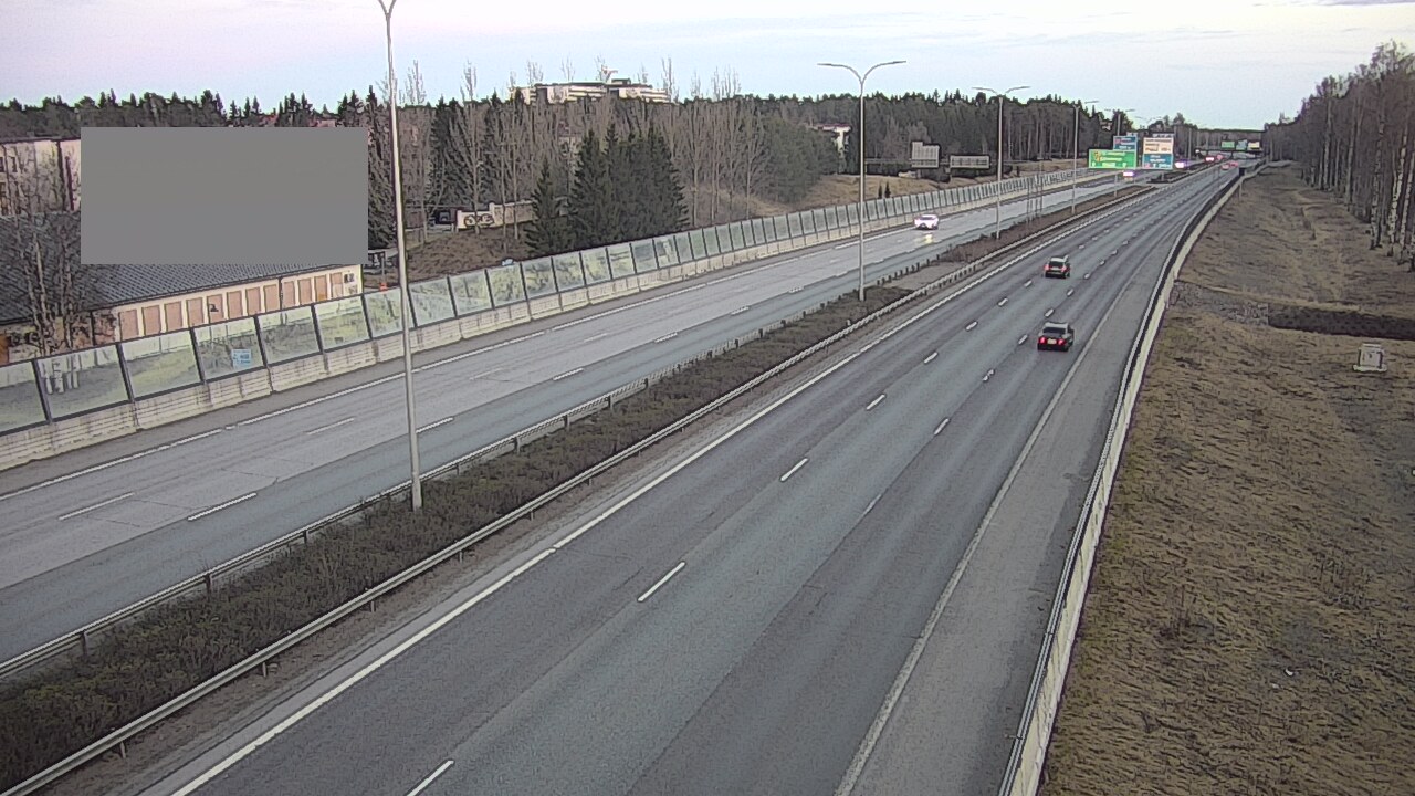 Weather Camera Image Väg 4 Uleåborg, Intiö, Oulu, Pohjois-Pohjanmaa