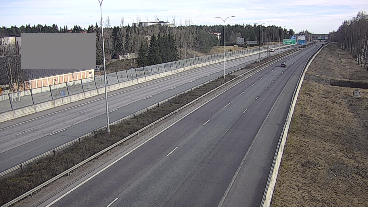 Weather Camera Image Väg 4 Uleåborg, Intiö, Oulu, Pohjois-Pohjanmaa